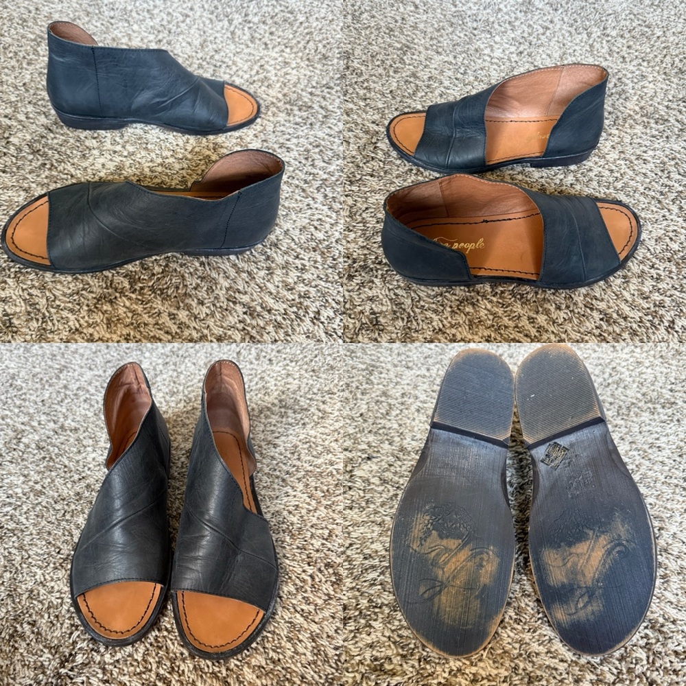Free People Mont Blanc Black Sandals EU 38 US 7.5 - Picture 3 of 3